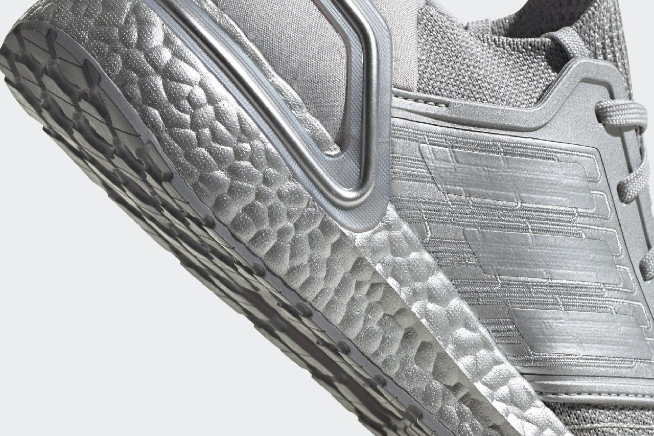 adidas UltraBOOST 20 Silver Metallic Heel