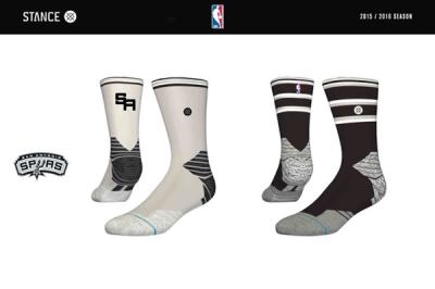 San Antonio Spurs Stance Nba Sock Design