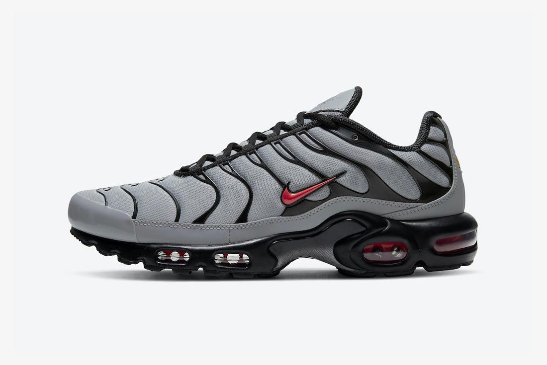 nike tns grey and red