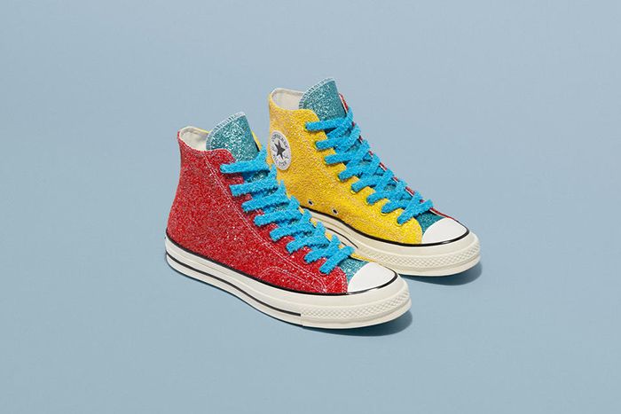 Jw Anderson Converse Chuck 70 Red Blue Yellow Glitter Release Date Pair