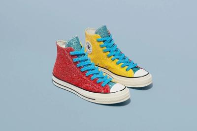 Jw Anderson Converse Chuck 70 Red Blue Yellow Glitter Release Date Pair