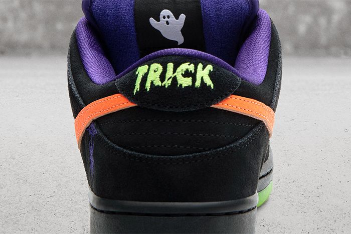Nike Sb Dunk Low Night Of Mischief Halloween 2019 Release Date Heel