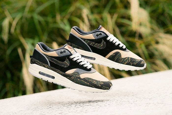 BespokeIND's Carhartt-inspired Nike Air Max 1 'Tiger Camo' Customs