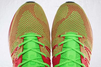Nike Flyknit Red Green Toe 1
