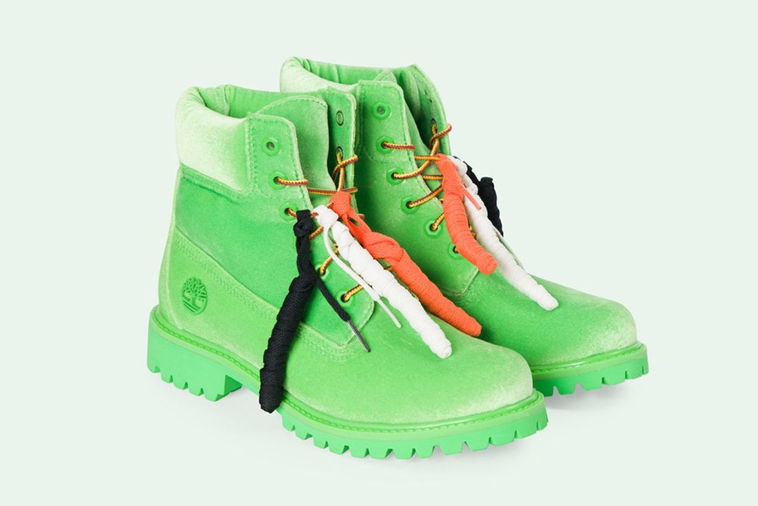 neon green timberlands