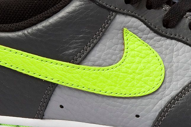 Nike Air Force 1 Grey Volt Side Panel 1