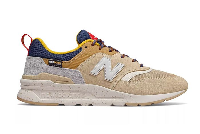 new balance 997 nubuck suede and mesh sneakers