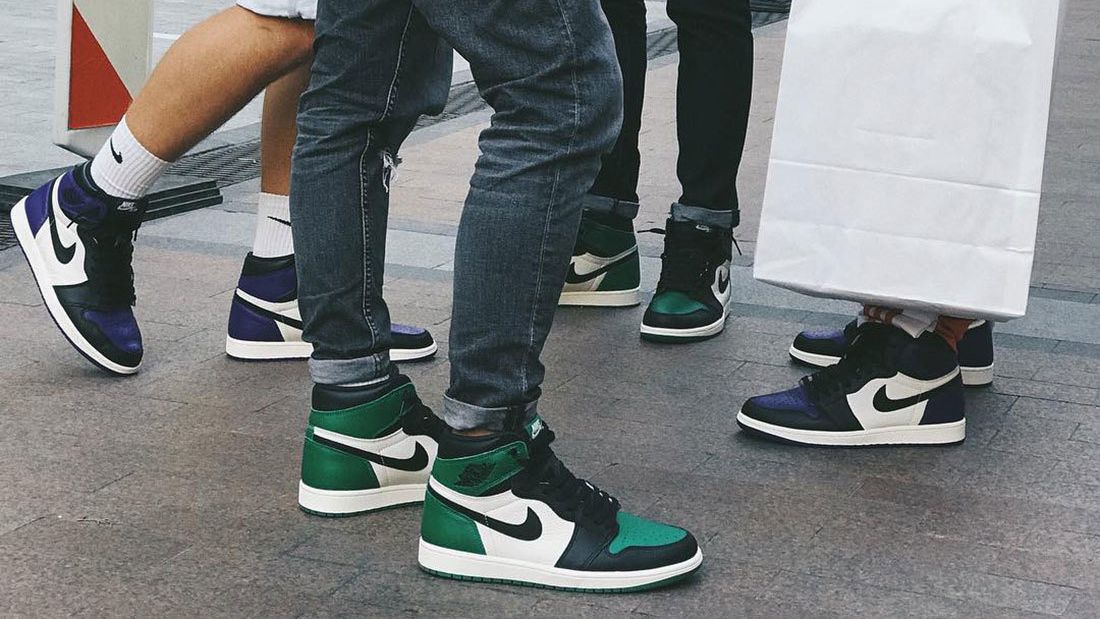 Best On-Foot Jordan 1 'Pine Green' and 'Court Purple' - Sneaker Freaker
