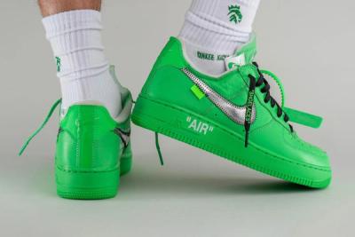 Off-White x Nike custom nike shoes etsy store locations Low 'Light Green Spark'