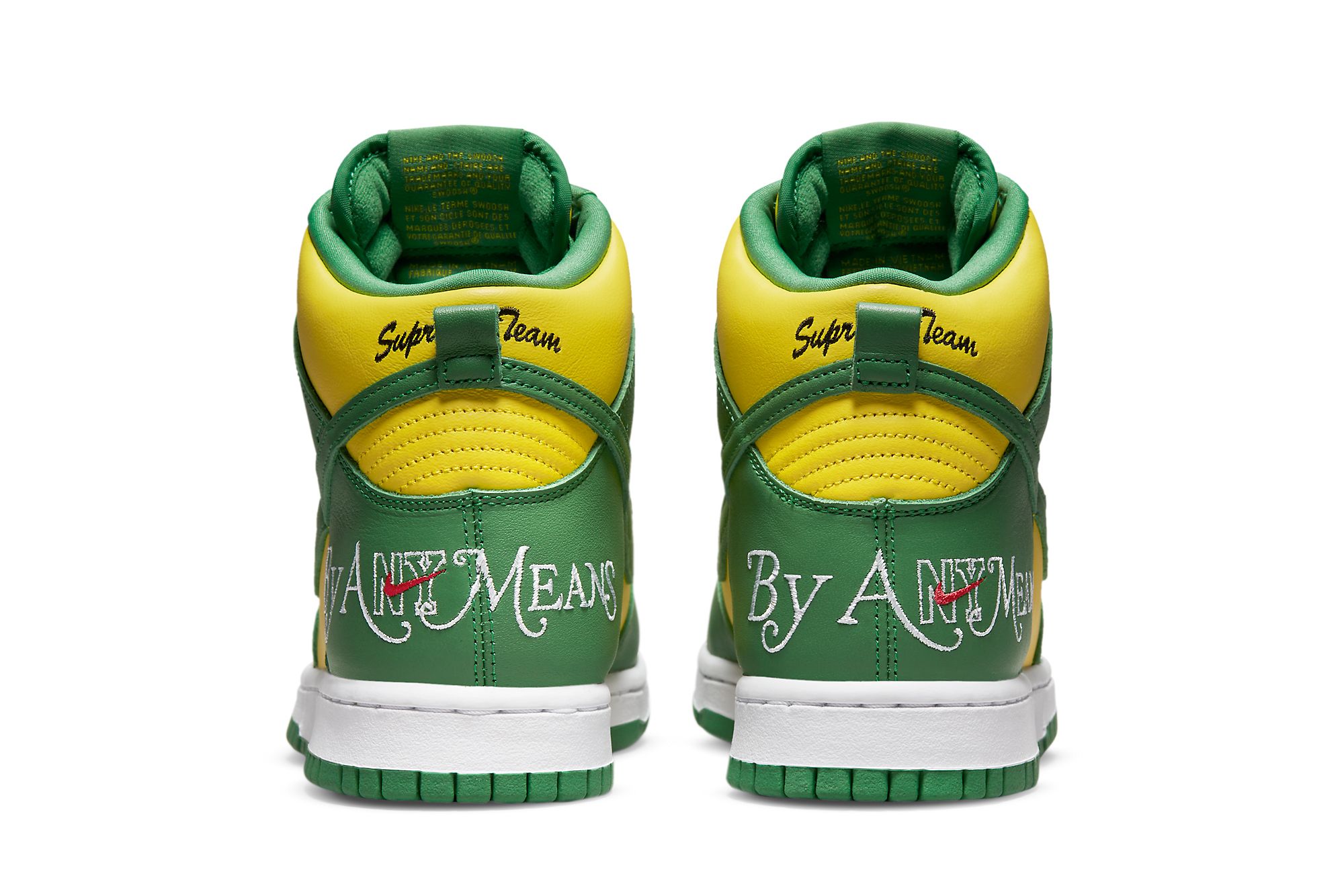 Supreme x Nike SB Dunk High 'Brazil' Official Images