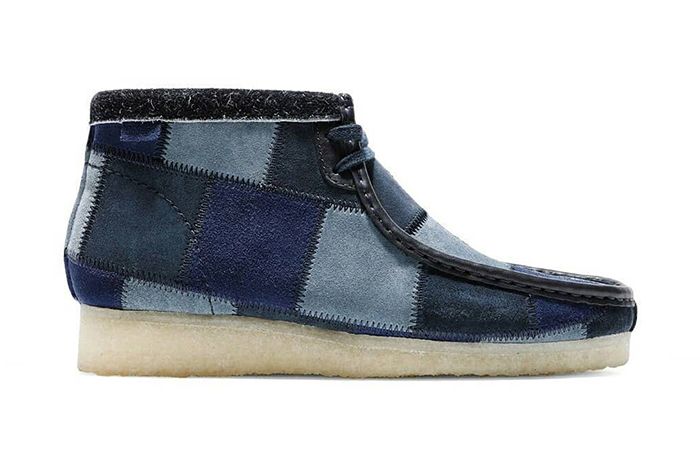 Bodega Clarks Wallabee Boot Patchwork Blue Release Date Lateral