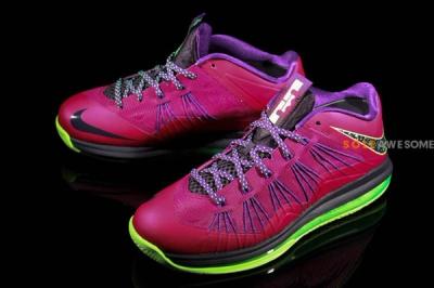 Nike Lebron X Low Pnkpurp Neongrn Hero 1