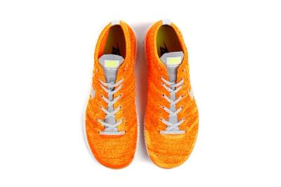 Nike Free Flyknit Chukka Orange Volt 2
