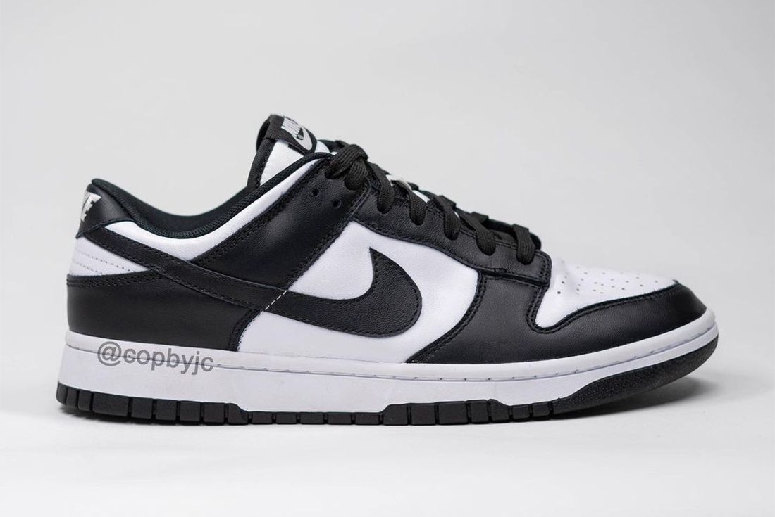 sb dunk low black and white