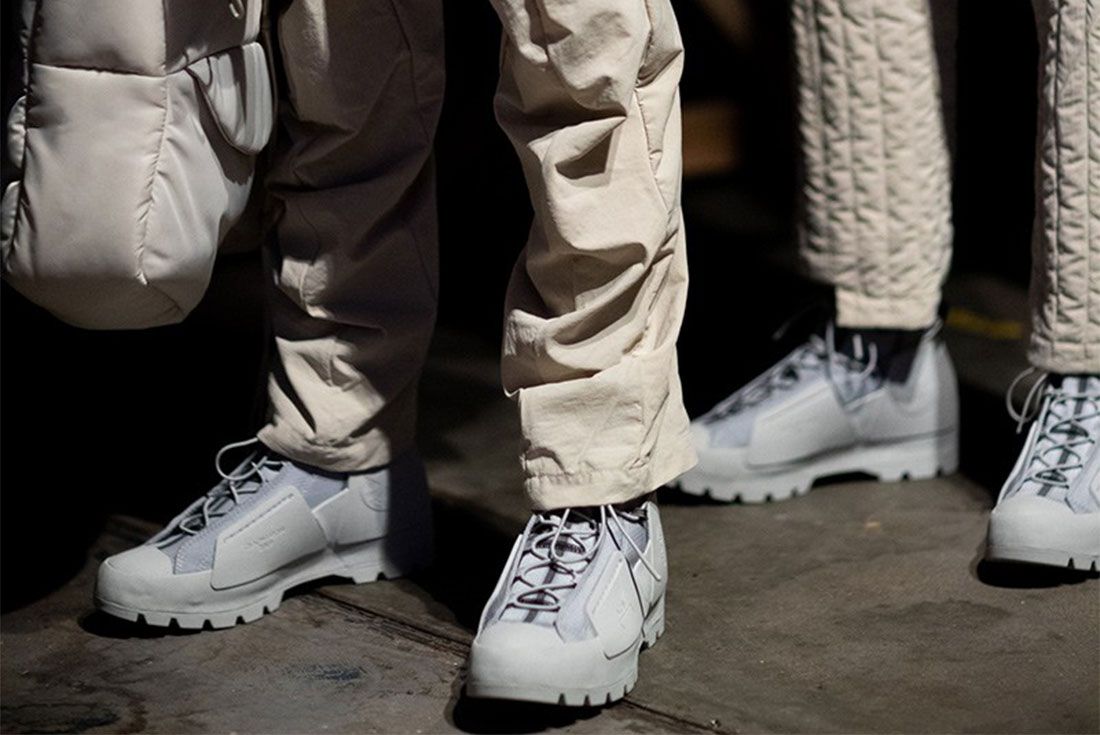 a cold wall converse on feet