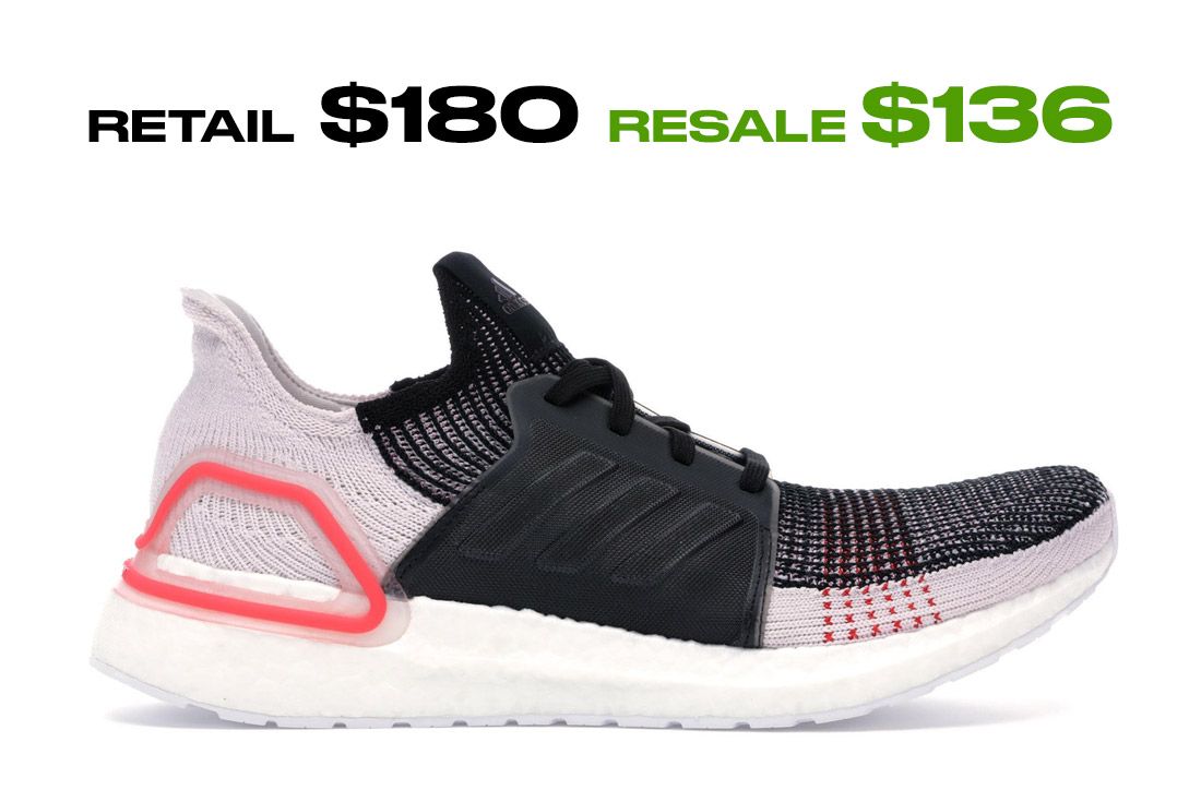 Adidas Ultra Boost 2019 Core Black Active Red Right Side Shot