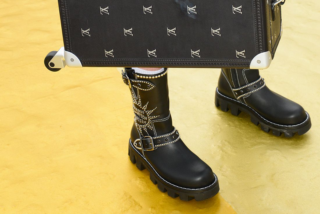 louisvuitton's Head of Design Men's Footwear Mathias Patillon shared a look  at LV's Spring/Summer 2024 collection including boots, shoes…