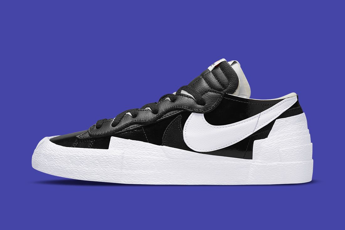 Release Date Alert! sacai x Nike Blazer Low 'Black Patent' and 'White  Patent' - Sneaker Freaker