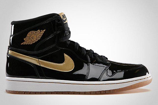 Air jordan 1 shiny on sale black