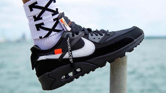 On-Foot Look: Off-White x Nike Air Max 90 Black - Sneaker