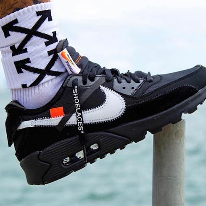 Múltiple caja Normalmente On-Foot Look: Off-White x Nike Air Max 90 Black - Sneaker Freaker