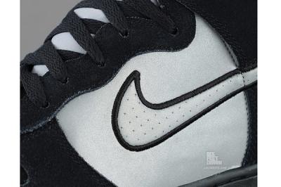 Nike Dunk High Black Reflective Silver Detail
