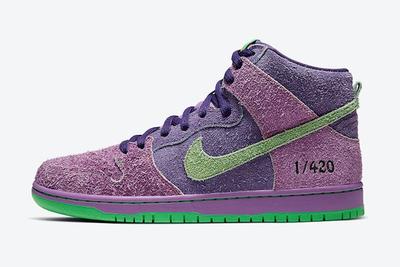 Nike SB Dunk High 4/20 'Reverse Skunk' Lateral