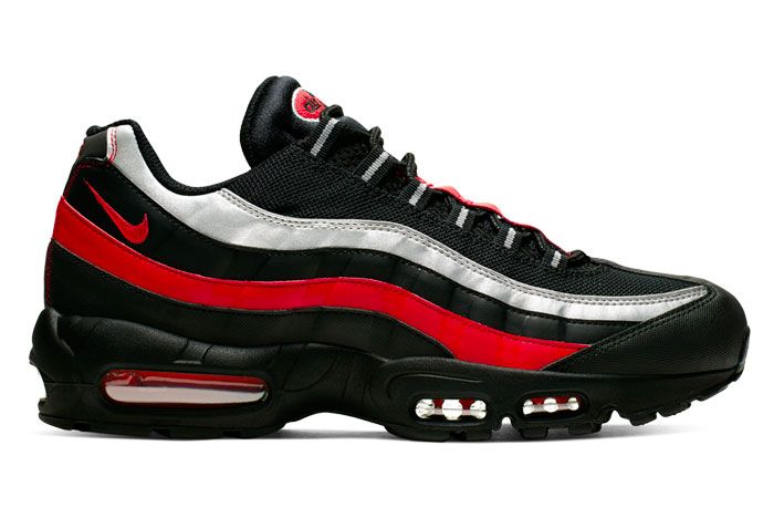 Nike Air Max 95 Black Red Silver Right