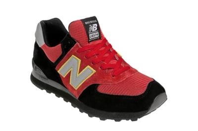 New Balance Race Inspired 574 Red And Black Angle 1
