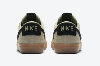 Nike Sb Blazer Low Olive Aura Heels