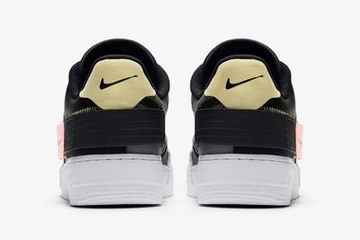 Nike Af1 Type Black Ci0054 001 Heel Shot