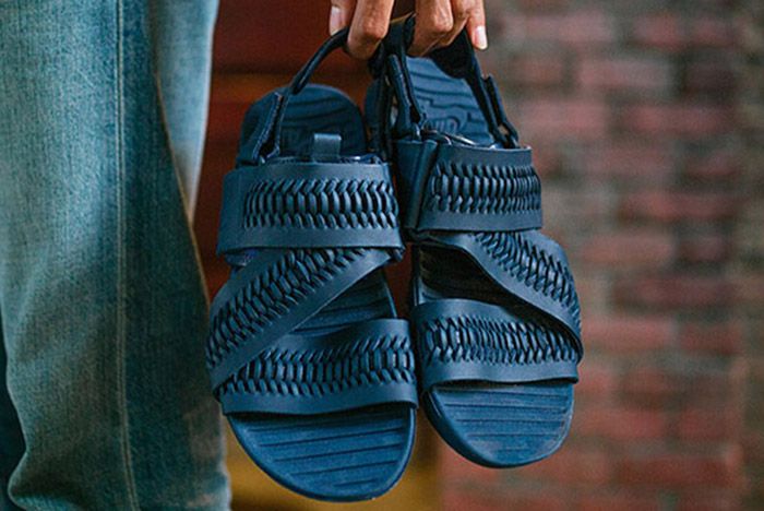Nike Solarsoft Zigzag Woven Sandal Navy Blue Thumb