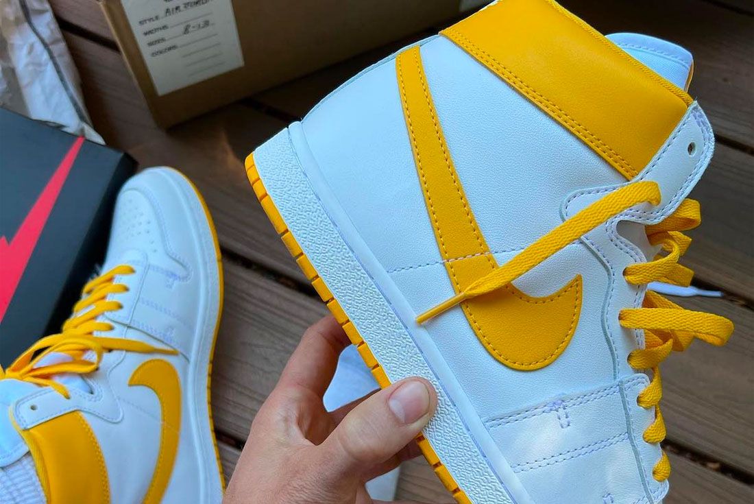 Nike Strike 'University Gold' with the Air Ship