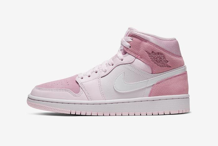 The Air Jordan 1 Mid Pulls Up in Pink - Sneaker Freaker