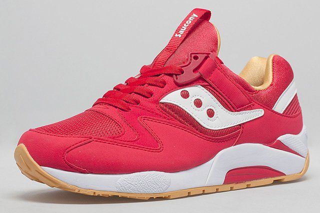 Saucony Grid 9000 Red Yellow Gum 1