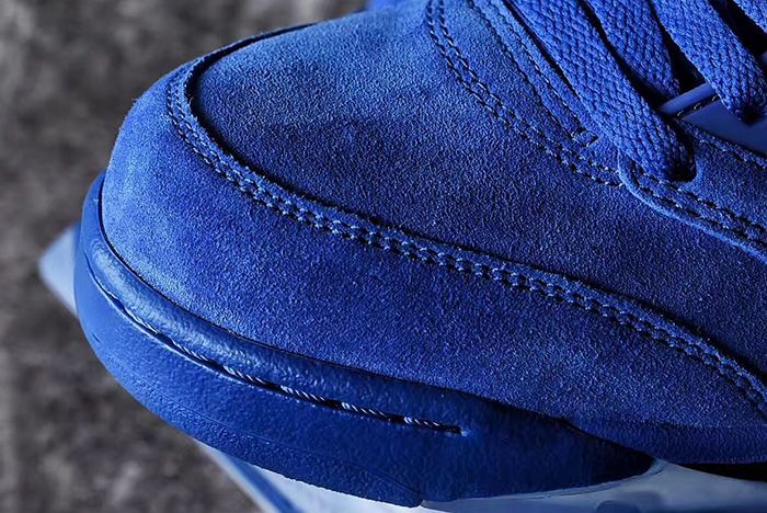 Air Jordan 5 (Blue Suede) - Sneaker Freaker