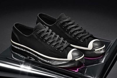 Neighborhood Converse Jack Purcell Black Front Angle