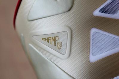 Nike Lebron X Gold Profile Heel 1