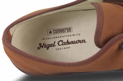 Nigel Cabourn Converse Plimsole Brown Inner Detail 1