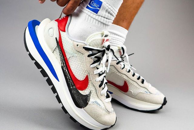 Fresh Pics: sacai x Nike VaporWaffle 'Sail/Game Royal' - Sneaker Freaker