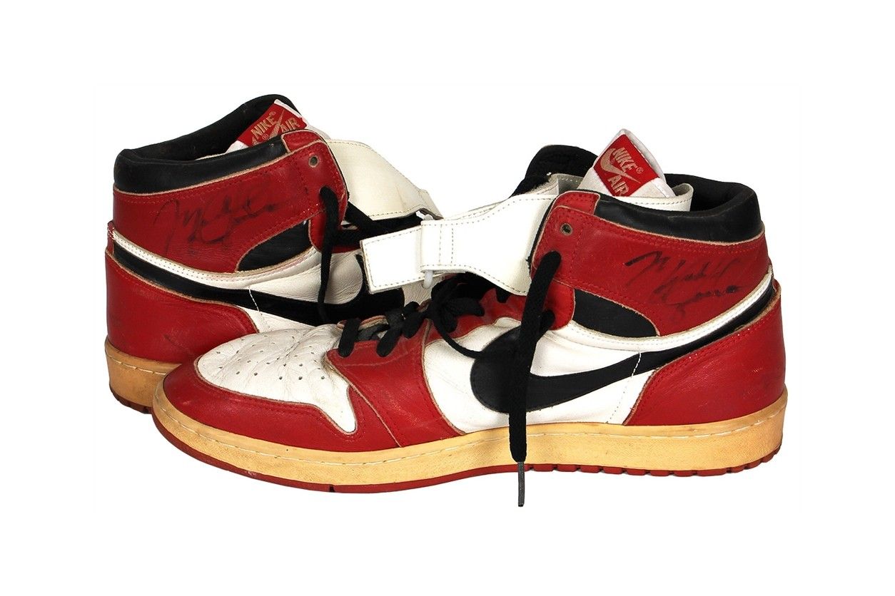 Auction: Jordan's Worn and Signed Post-Injury Air Jordan 1s - Sneaker