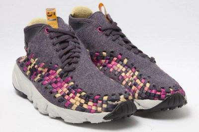 Nike Footscape Woven Chukka Gold Purple Wool Quarter 1