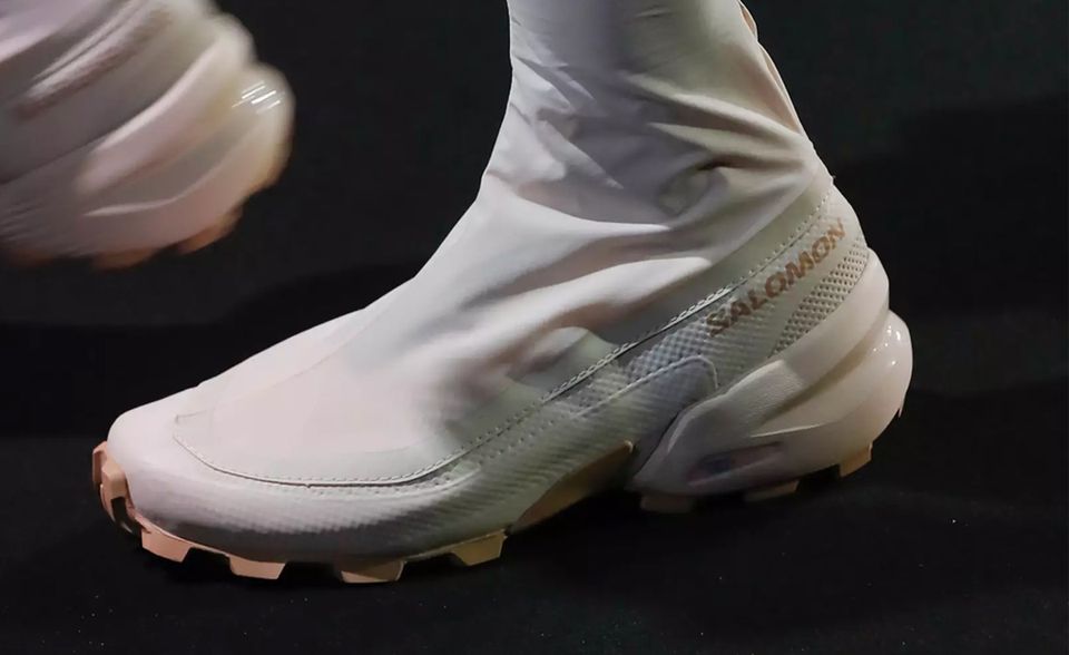 MM6 and Salomon Debut Hybrid, Thigh-High Hiking Shoes - Sneaker Freaker