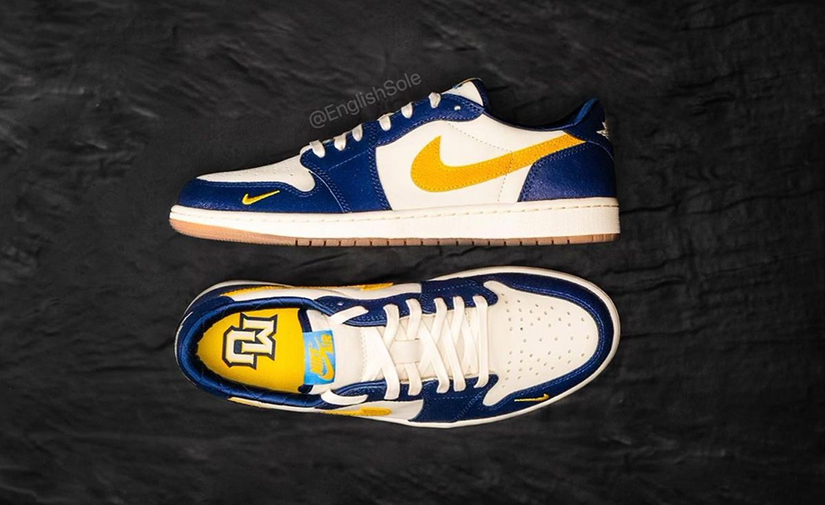 Marquette is Flying High in their Air Jordan 1 Low PE - Sneaker Freaker