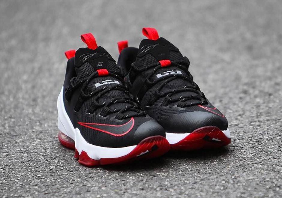 Nike Lebron 13 Low Black Red Detailed Look 6