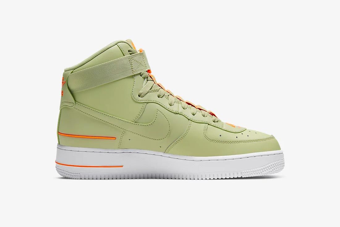 This Olive Nike Air Force 1 High Lays the Branding on Thick - Sneaker ...