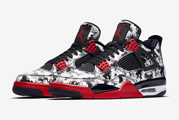 Cincinnati Bengals Ink Splash Air Jordan 4 Custom Name Shoes