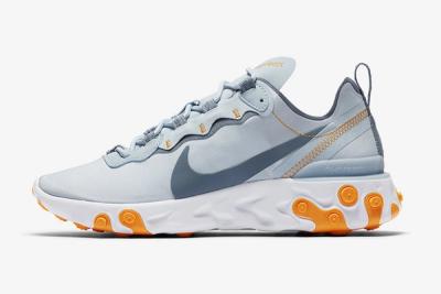 Nike React Element 55 Light Blue Bq2728 400 Release Date Lateral