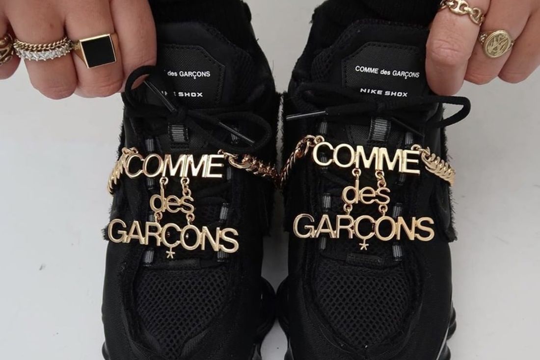 Comme des garcons hot sale sneakers chain