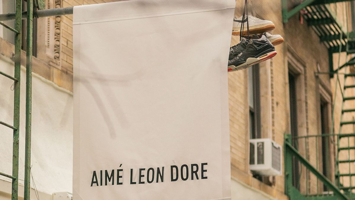 Aimé Leon Dore London Store at 32 Broadwick Street, Soho, London. US  streetwear brand Aime Leon Dore opened it's flagship London store in 2022  Stock Photo - Alamy